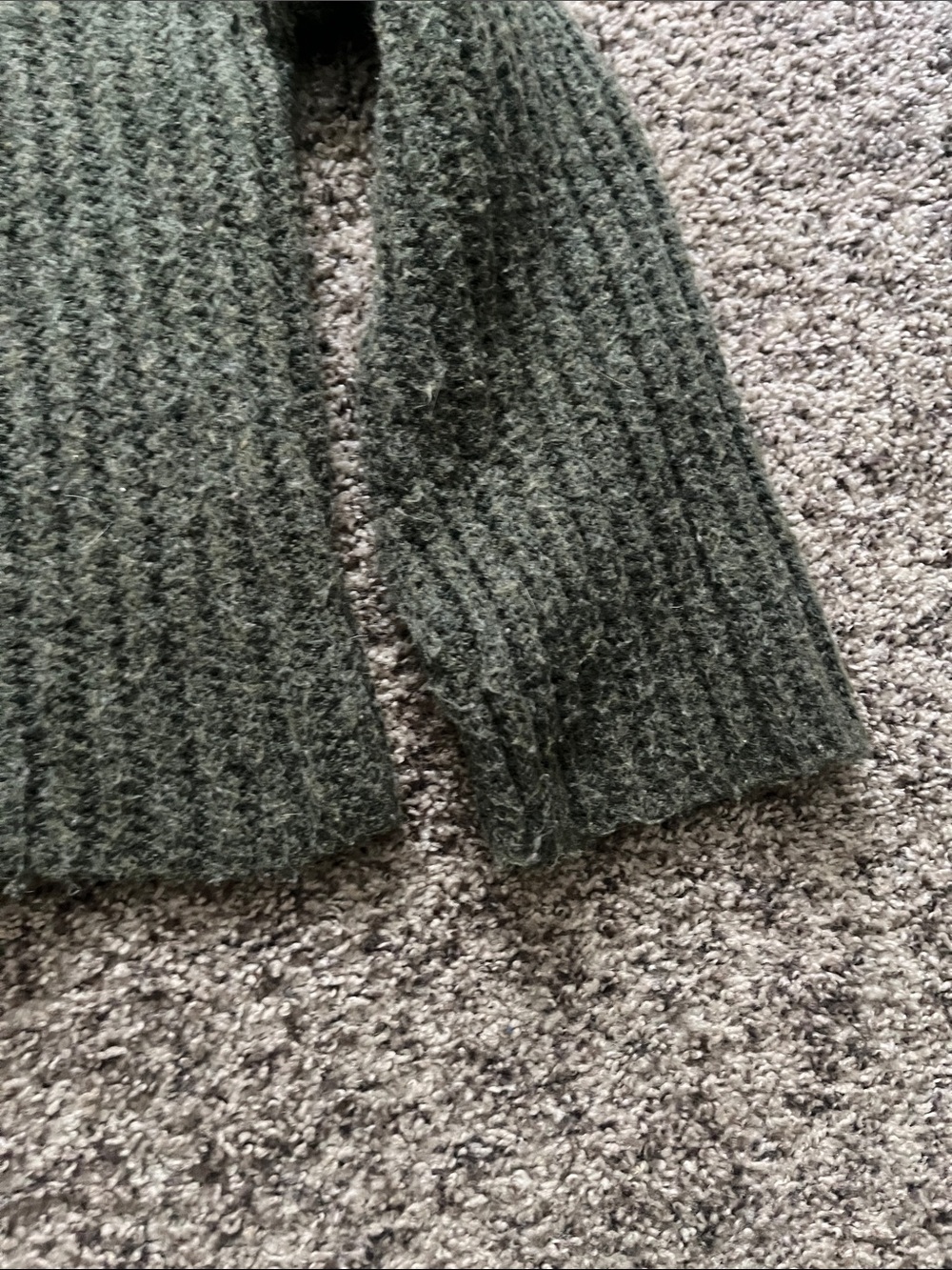 Topshop Olive Ribbed Crew Sweater - Picture 8 of 9